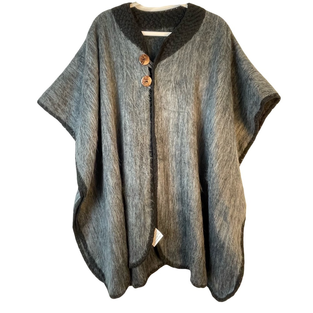 Gray Shupaca Shawl/Wrap Alpaca Blend NWT One Size Ecuador